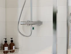 MTK Contrôleur et réducteur consommation d'eau, sans piles, chrome,