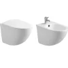Laneri Couple de sanitaires suspendu Rimless sans bride, gamme Flipper avec abattant soft-close inclus* Wc À Poser