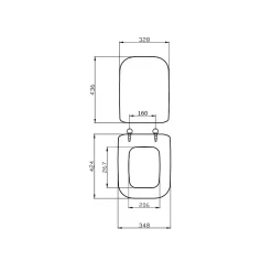 Kiamami Valentina Couvre Wc Gris Pour Modèle Conca Ideal Standard