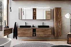 Otitec Cube de rangement - 20 x 65 cm - BOLD OAK* Armoire De Salle De Bains