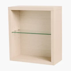 Autres Cube de rangement modulaire étagère caisson murale bois 45 x 40 x 18 cm chêne CEDAM
