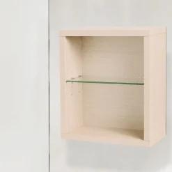 Autres Cube de rangement modulaire étagère caisson murale bois 45 x 40 x 18 cm chêne CEDAM