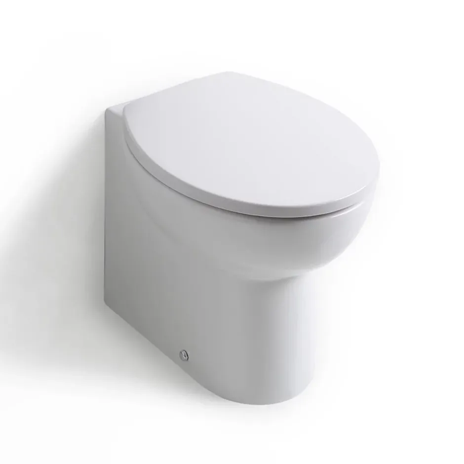 Kiamami Valentina Cuvette De Toilette Patascoss En Céramique Blanche De Qualité Supérieure, À Encastrer.* Wc À Poser