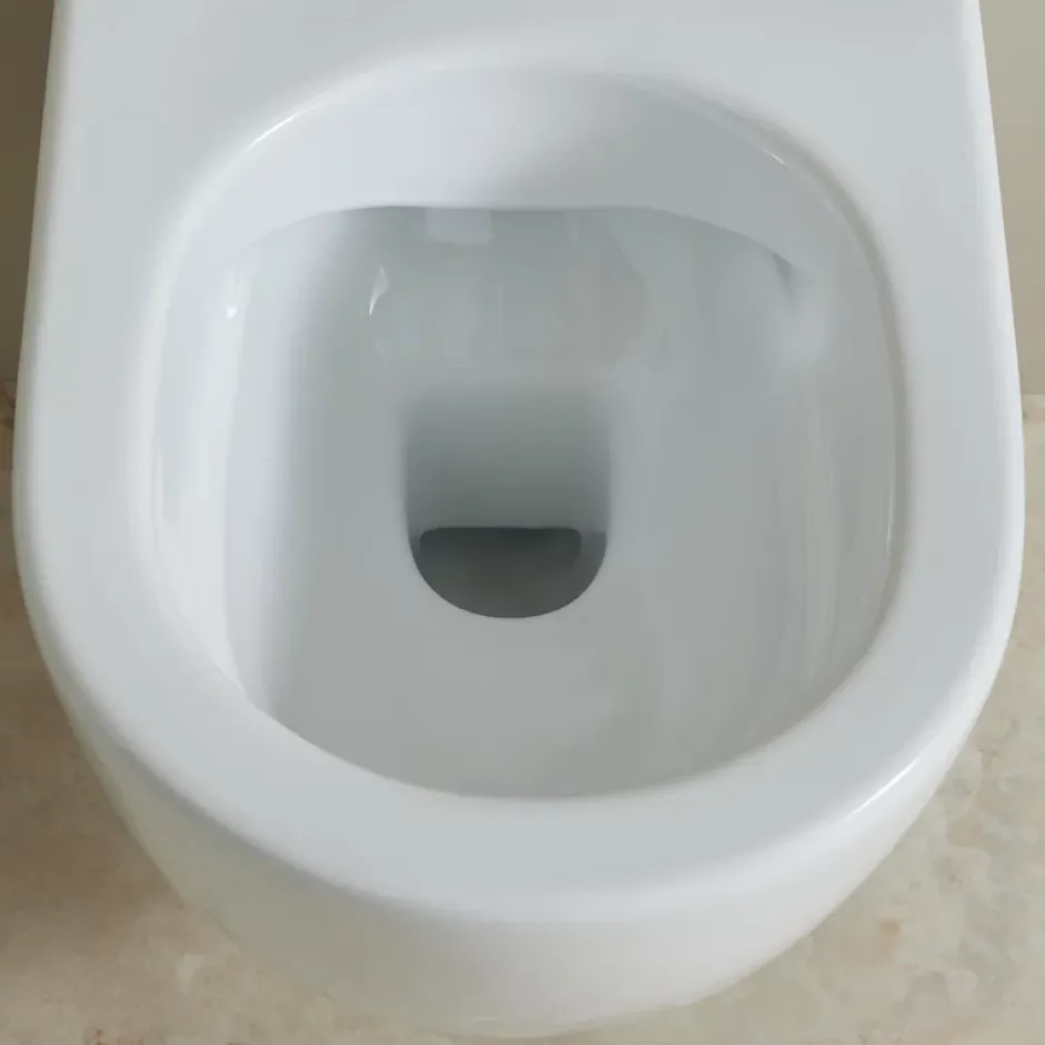 Planète Bain Cuvette suspendue sans bride avec abattant slim - Ceres