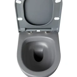 Planète Bain Cuvette suspendue sans bride Gris mat - Knidos