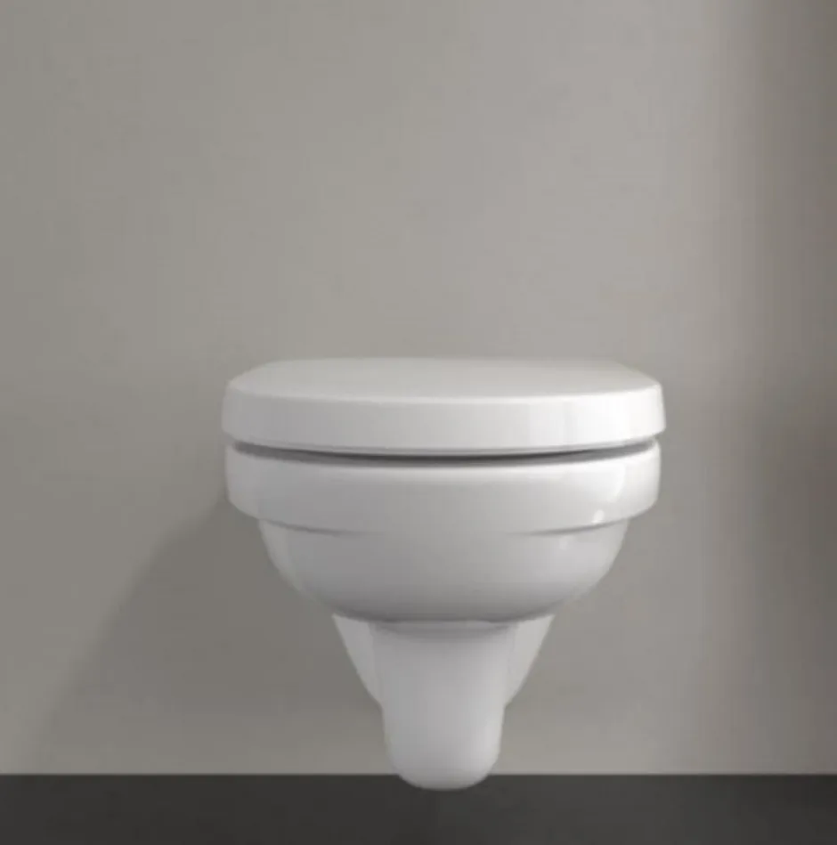 Villeroy & Boch Cuvette WC sans bride, modèle suspendu O. Novo - Combi pack - Dimensions: 360x350x560 mm - Blanc