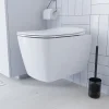 GoodHome Cuvette WC suspendu en céramique, l.36 x H.35,5 x P.50 cm, blanc, Levanna* Wc Suspendu