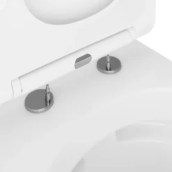 GoodHome Cuvette WC suspendu en céramique, l.36 x H.35,5 x P.50 cm, blanc, Levanna* Wc Suspendu