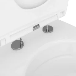 GoodHome Cuvette WC suspendu en céramique, l.37,5 x H.36,5 x P.50 cm, blanc, effet Vortex, Kentia