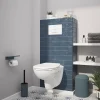 GoodHome Cuvette WC suspendu Lagon en céramique avec abattant duroplast blanc* Wc Suspendu