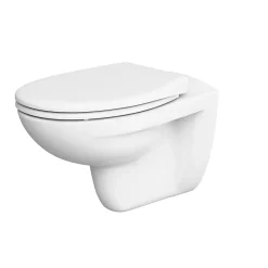 GoodHome Cuvette WC suspendu Lagon en céramique avec abattant duroplast blanc* Wc Suspendu