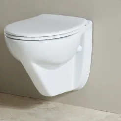 Planète Bain Cuvette WC suspendu PMR surélevée sans bride - AUSTIN