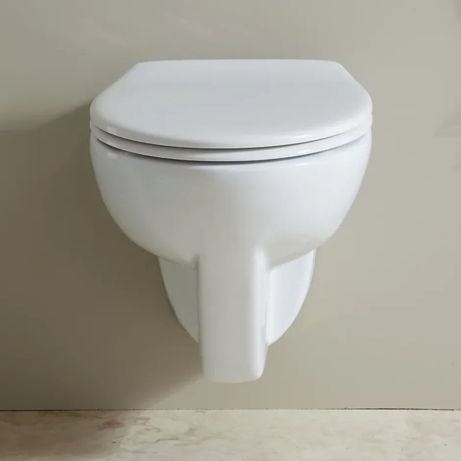 Planète Bain Cuvette WC suspendu PMR surélevée sans bride - AUSTIN
