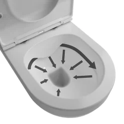 GoodHome Cuvette WC suspendu sans bride Cavally* Wc Suspendu