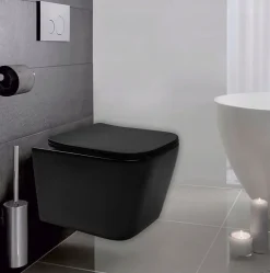 Rea Cuvette WC suspendue Julio Black Matt* Wc Suspendu