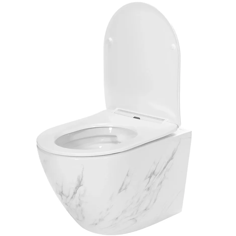Rea Cuvette WC suspendue Carlos Nature Marble