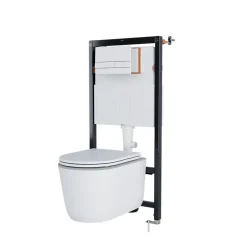 GoodHome Cuvette WC suspendue sans bride, effet Vortex, Luvia* Wc Suspendu