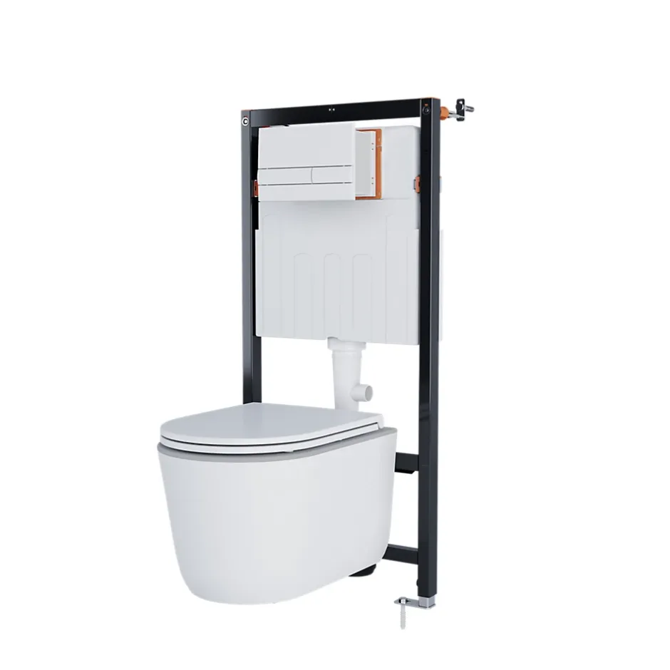 GoodHome Cuvette WC suspendue sans bride, effet Vortex, Luvia* Wc Suspendu