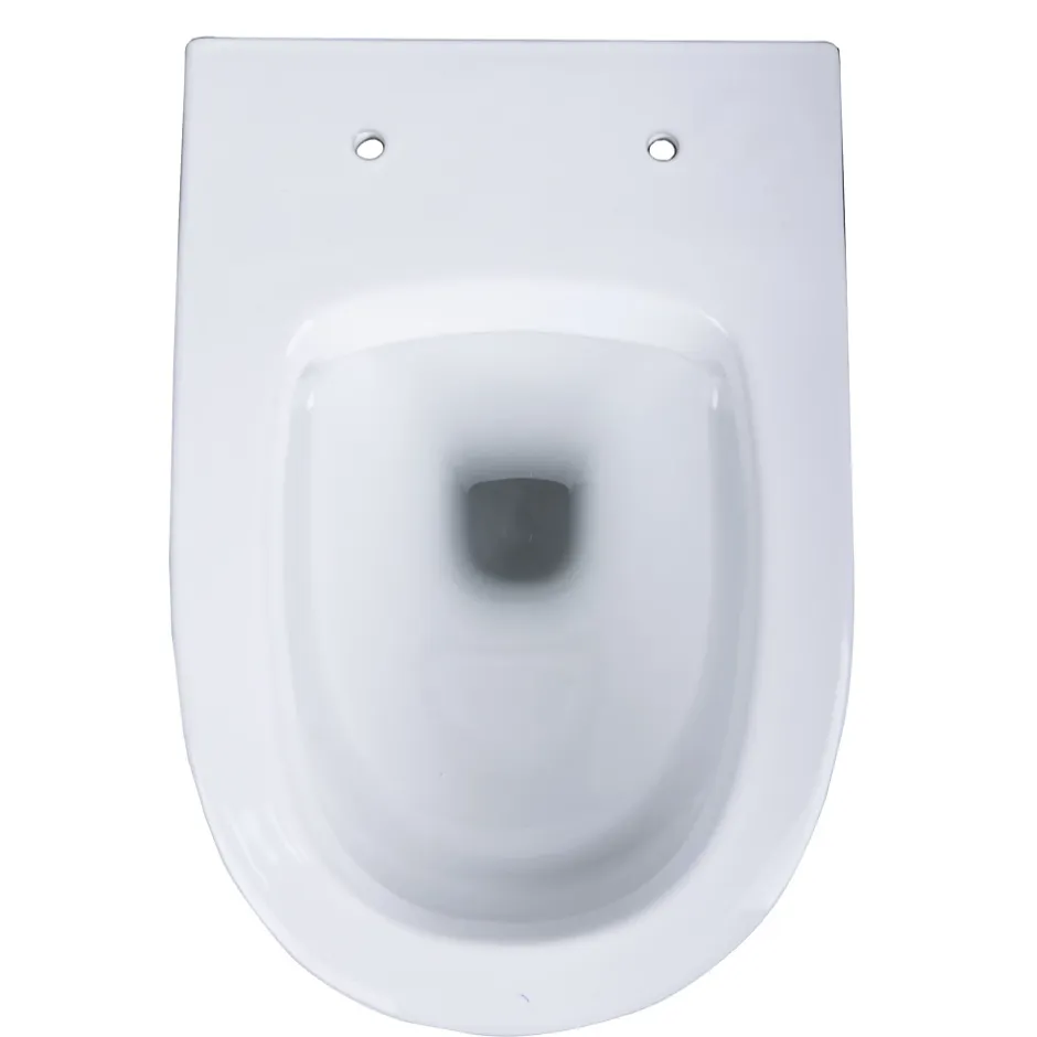 GoodHome Cuvette WC suspendue sans bride, effet Vortex, Fuerte