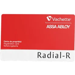 Vachette Cylindre profil européen RADIAL-R 42x42mm 3 clés - - 20987000