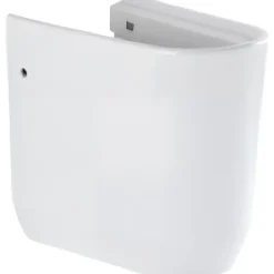 Sanindusa Demi colonne cache siphon pour lavabo céramique traditionnelle suspendue Easy blanc* Lavabo