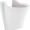 Sanindusa Demi colonne de lavabo Jade céramique traditionnelle blanc