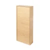 GoodHome Demi colonne de salle de bains faible profondeur Avela placage chêne L.40 x H.90 cm x P.15* Colonne De Salle De Bains|Meuble De Salle De Bains Faible Profondeur