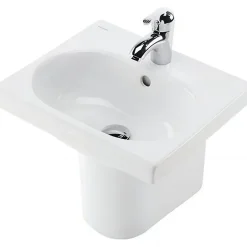 Sanindusa Demi colonne pour lavabo enfant WCkids sanitaires pour enfant blanc* Lavabo