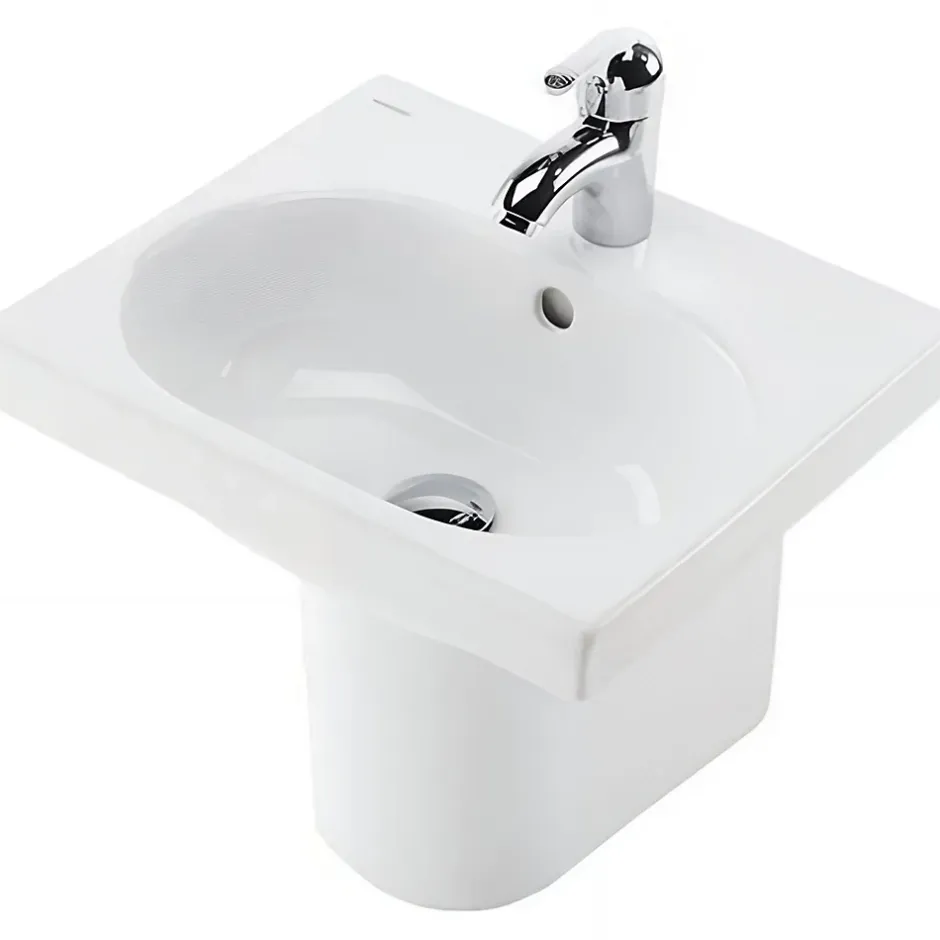 Sanindusa Demi colonne pour lavabo enfant WCkids sanitaires pour enfant blanc* Lavabo