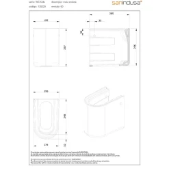 Sanindusa Demi colonne pour lavabo enfant WCkids sanitaires pour enfant blanc* Lavabo