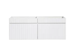 Furnidea Double meuble sous vasque à suspendre ICONIC blanc 120 cm