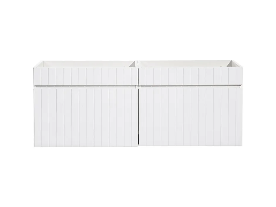 Furnidea Double meuble sous vasque à suspendre ICONIC blanc 120 cm