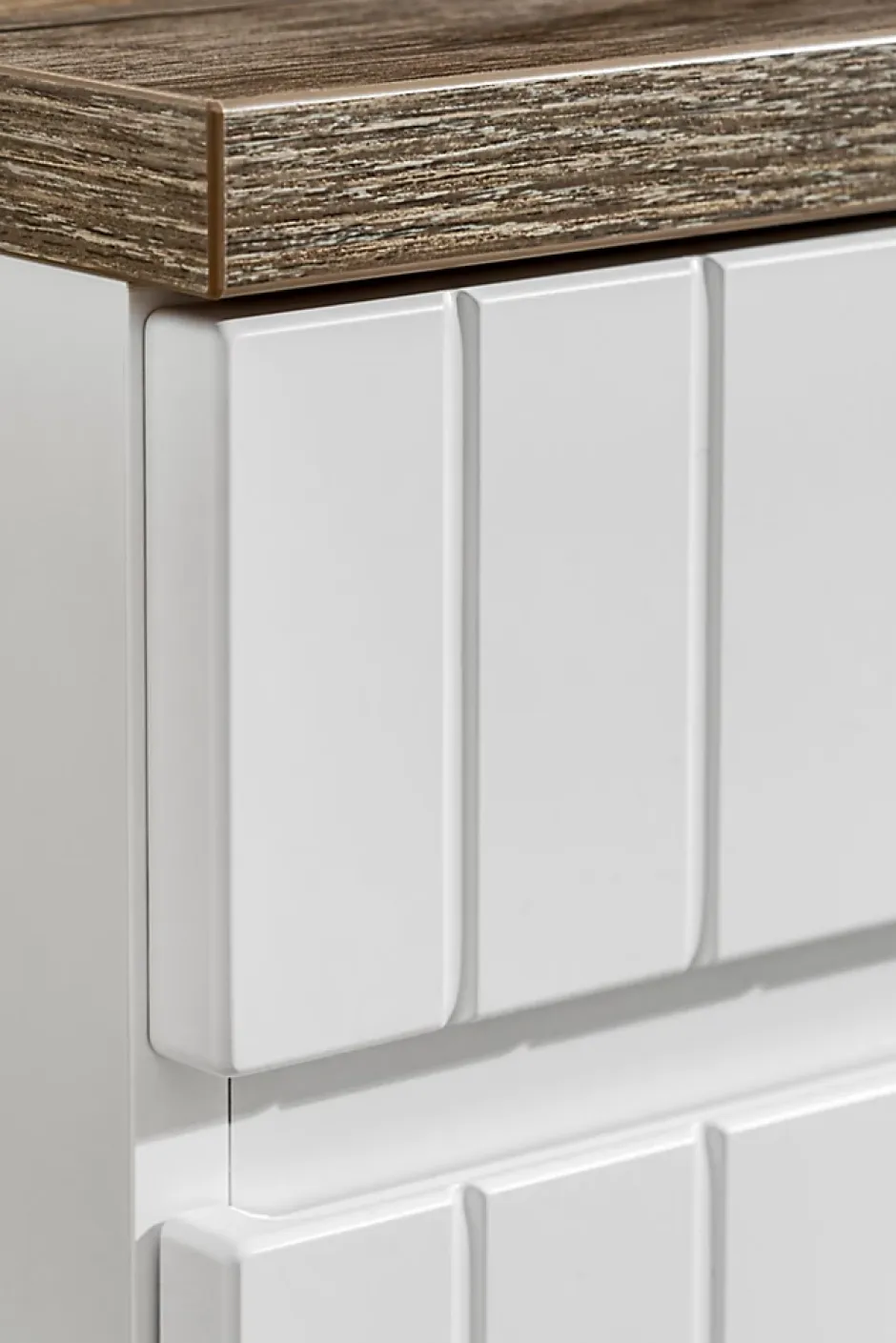 Furnidea Double meuble sous vasque à suspendre ICONIC blanc 120 cm