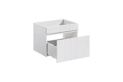 Furnidea Double meuble sous vasque à suspendre ICONIC blanc 120 cm