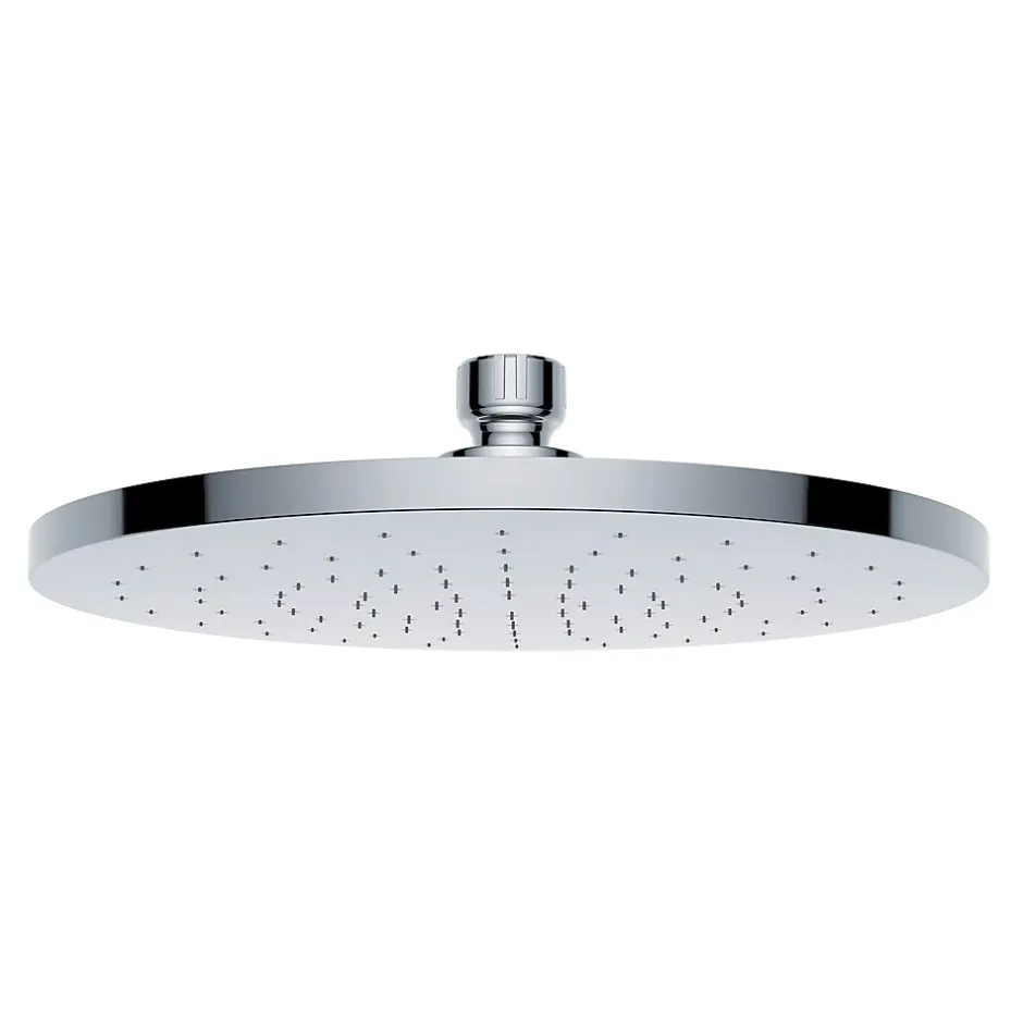 Bernstein Douche de tête ronde en ABS - D2250 - fonction autonettoyante - 22,50cm - couleur noir mat ou chromé Chrome