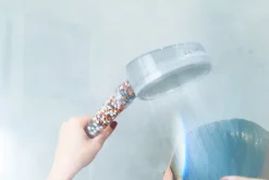 Change your life Douchette 1 jet avec billes Mineral Shower diam. 12 cm* Pommeau De Douche, Flexible Et Barre De Douche