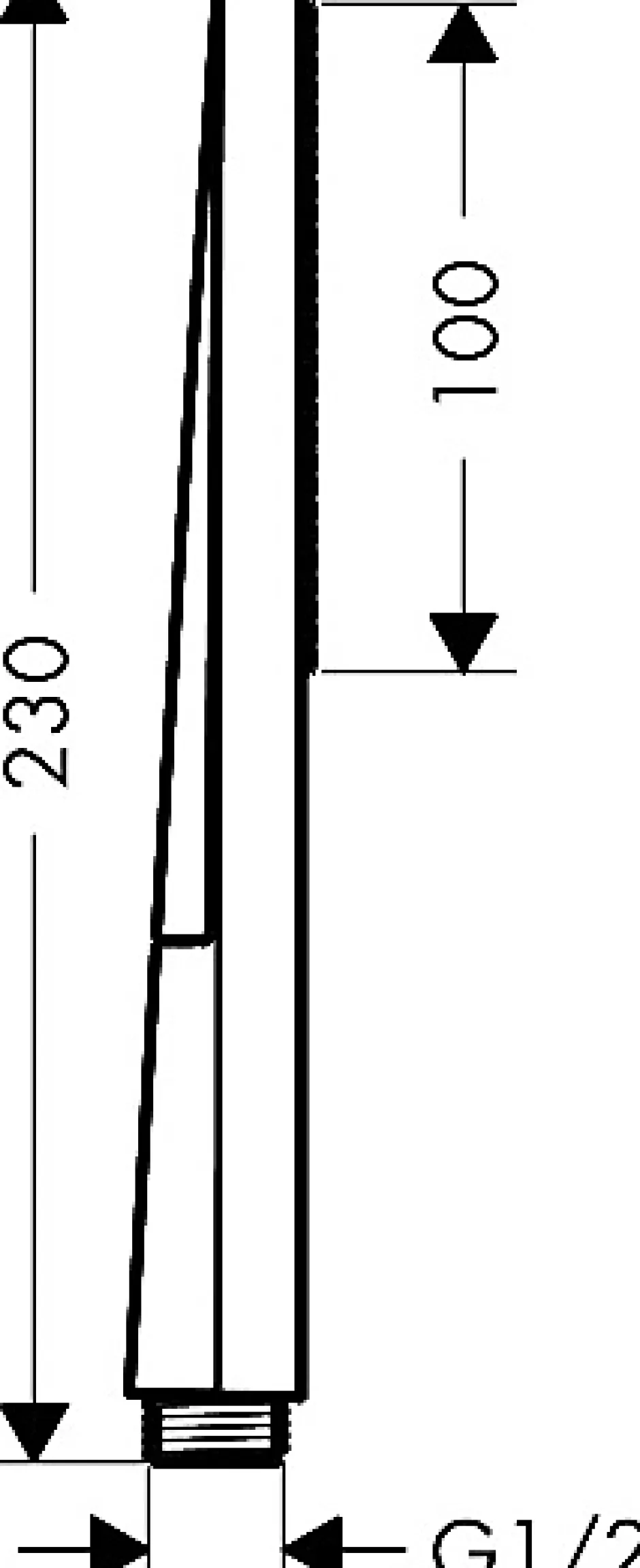 Hansgrohe Douchette 1 jet chromée Stick Pulsify Eco