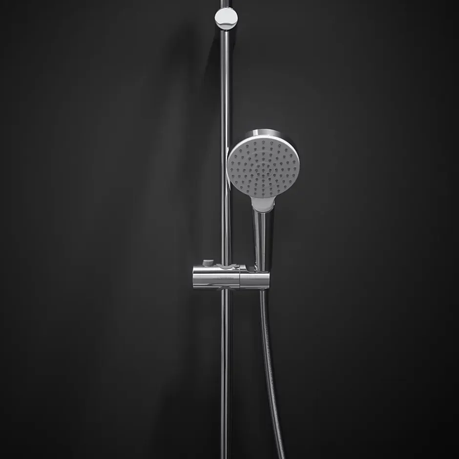 Hansgrohe Douchette 1 jet en laiton et plastique ABS, blanc, Crometta* Pommeau De Douche, Flexible Et Barre De Douche