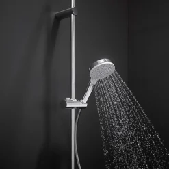 Hansgrohe Douchette 1 jet en laiton et plastique ABS, blanc, Crometta* Pommeau De Douche, Flexible Et Barre De Douche