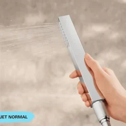 Grohe Douchette 1 jet Vitalio Joy Cube Stick chromé avec flexible 150 et support carré* Pommeau De Douche, Flexible Et Barre De Douche