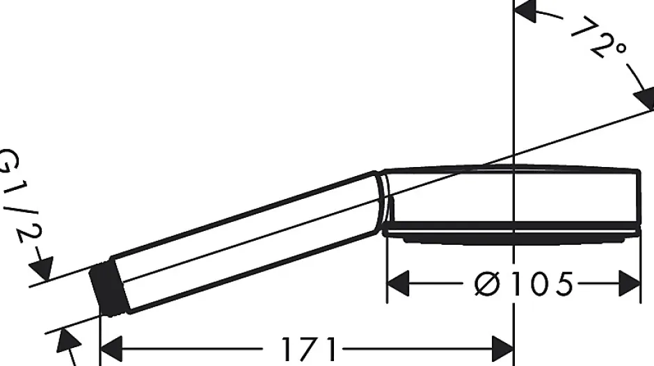 Hansgrohe Douchette 1 jet Pulsify chromé