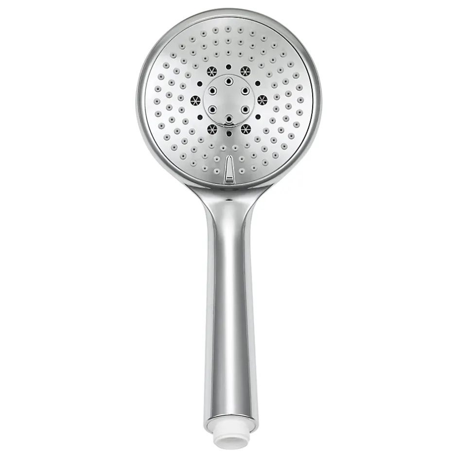 GoodHome Douchette 3 jets chromé Cavally* Pommeau De Douche, Flexible Et Barre De Douche