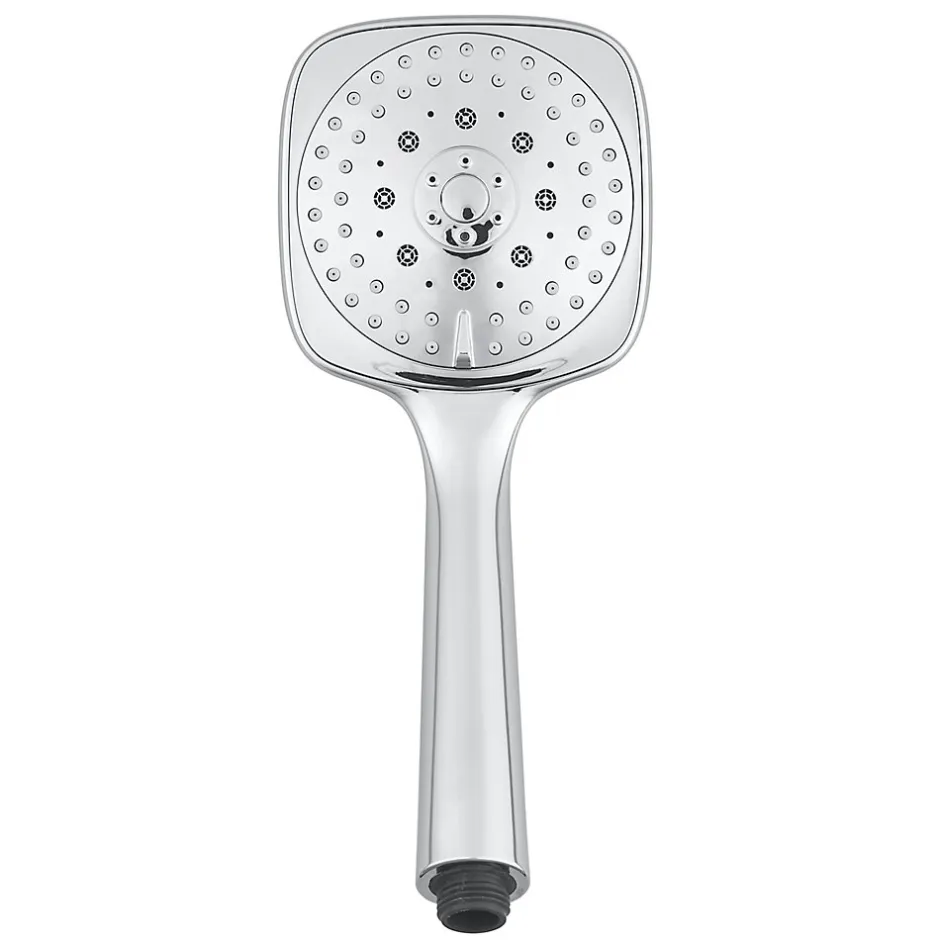GoodHome Douchette 3 jets chromé Teesta* Pommeau De Douche, Flexible Et Barre De Douche