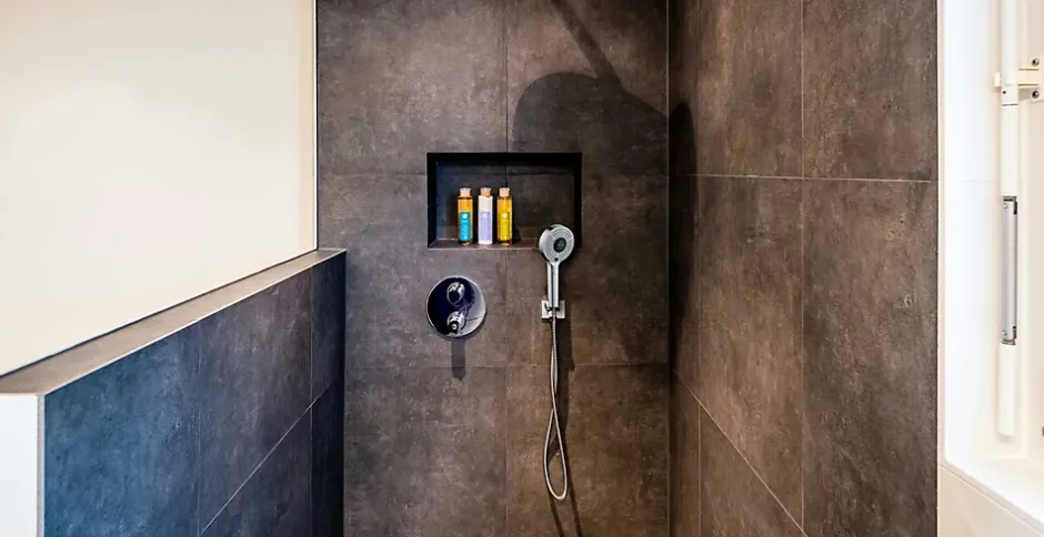 Edouard Rousseau Douchette 3 jets chrome, Ekogest Tempo* Pommeau De Douche, Flexible Et Barre De Douche