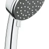 Grohe Douchette 2 jets chrome ronde Vitalio Comfort* Pommeau De Douche, Flexible Et Barre De Douche
