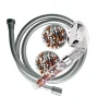Douchette 3 jets chrome SpaShower Change your life + flexible et recharge