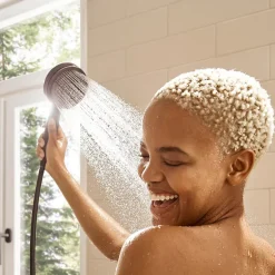 Hansgrohe Douchette 3 jets Pulsify Select noir* Pommeau De Douche, Flexible Et Barre De Douche