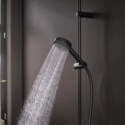 Hansgrohe Douchette 3 jets Pulsify Select noir* Pommeau De Douche, Flexible Et Barre De Douche