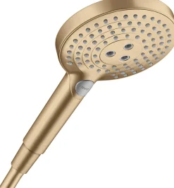 Hansgrohe Douchette à main 3 jets, bronze brossé, Raindance Select S 120* Pommeau De Douche, Flexible Et Barre De Douche