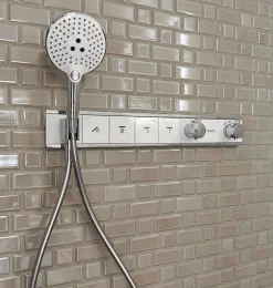 Hansgrohe Douchette à main 3 jets chromée, Raindance Select S 120